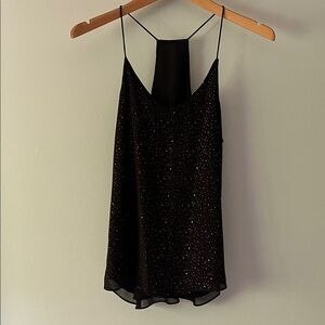 Reversible Elegant Black Spaghetti Strap Top